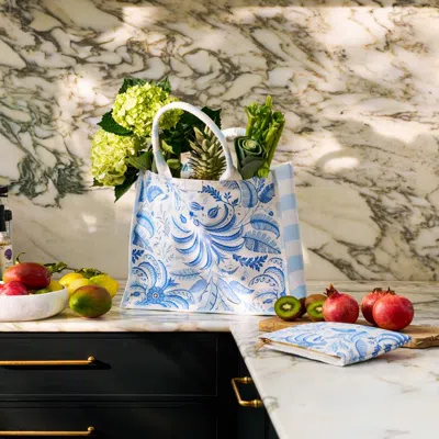 Addison Ross Ltd Uk Palm Beach Blue Tote Bag