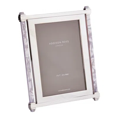 Addison Ross Ltd Uk Pearl & Silver Acrylic Photo Frame In Gray