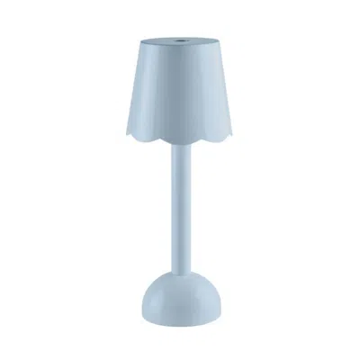 Addison Ross Ltd Uk Periwinkle Blue Scallop Rechargeable Led Lamp