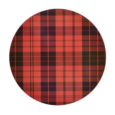Addison Ross Ltd Uk Ross Tartan Placemats- Set Of 4 In Red