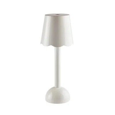 Addison Ross Ltd Uk White Scallop Rechargeable Led Lamp