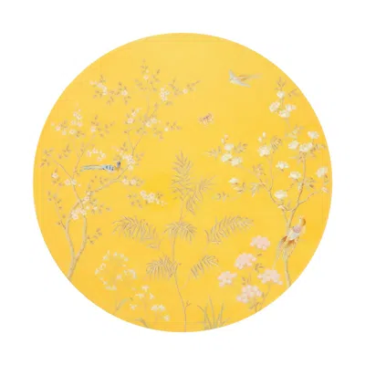 Addison Ross Ltd Uk Yellow Chinoiserie Placemats - Set Of 4