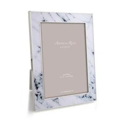 Addison Ross Marble Picture Frame In White