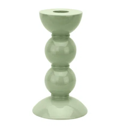 Addison Ross Medium Bobbin Candlestick Holder In Multi
