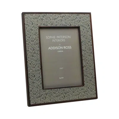 Addison Ross Rattan Picture Frame In Gray