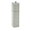 Addison Ross Sage Gingham Square Pillar Salt Or Pepper Mill