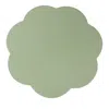 Addison Ross Scalloped Lacquer 13 Placemats, Set Of 4 In Sage
