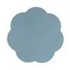 Addison Ross Scalloped Lacquer 16 Placemats, Set Of 4 In Chambray