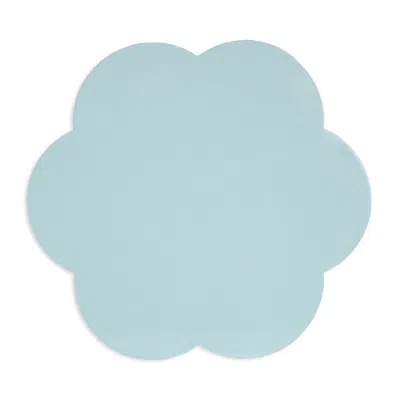 Addison Ross Scalloped Lacquer 16 Placemats, Set Of 4 In Eau De Nil