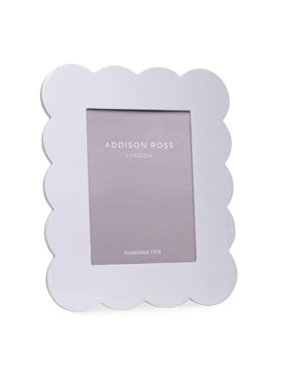 Addison Ross Scalloped Lacquer 5'' X 7'' Frame In Gray
