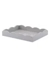 Addison Ross Scalloped Lacquer Tray In Chiffon