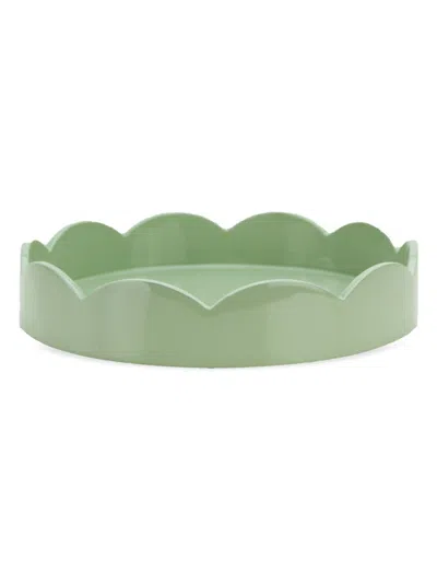 Addison Ross Scalloped Lacquer Tray In Green