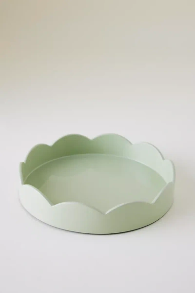 Addison Ross Scalloped Tray In Green