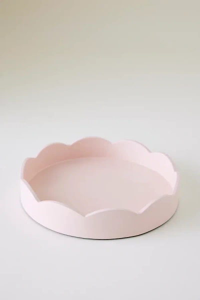 Addison Ross Scalloped Tray In Pink