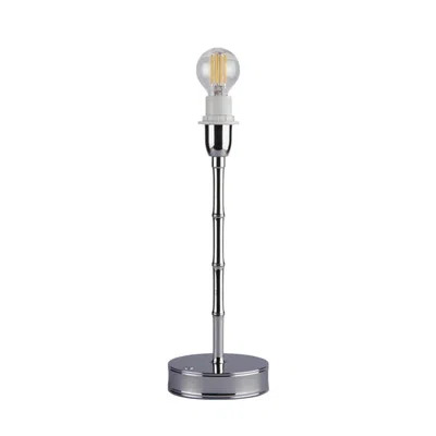 Addison Ross Silver Bamboo Rechargeable Lamp Base - 30cm