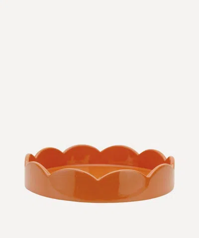 Addison Ross Small Round Lacquer Scallop Tray