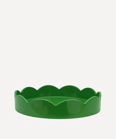 Addison Ross Small Round Lacquer Scallop Tray