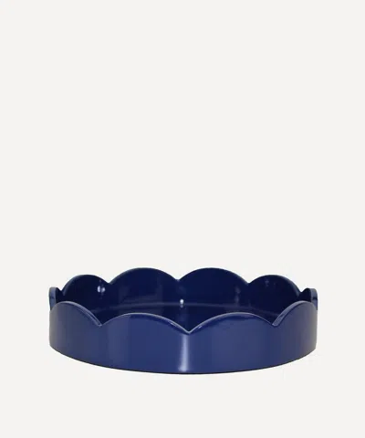 Addison Ross Small Round Lacquer Scallop Tray