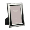 Addison Ross Tooth Pattern Picture Frame In Silver