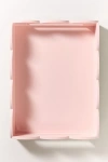 Addison Ross Two-tone Medium Scallop Lacquer Tray In Pink