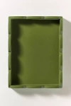 Addison Ross Two-tone Small Scallop Lacquer Tray In Green