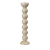 Addison Ross White Bobbin Candlestick Holder In Cappuccino