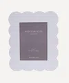 Addison Ross White Scalloped Lacquer 5x7' Photo Frame