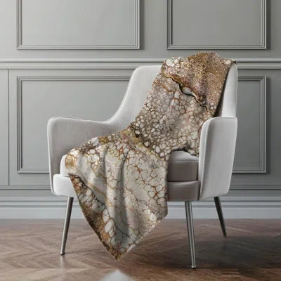 Addison Rugs Addison Machine Washable Sherpa Abstract Throw Blanket In Riverbed