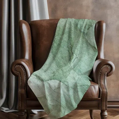 Addison Rugs Addison Machine Washable Sherpa Asb607 Modern Throw Blanket In Green