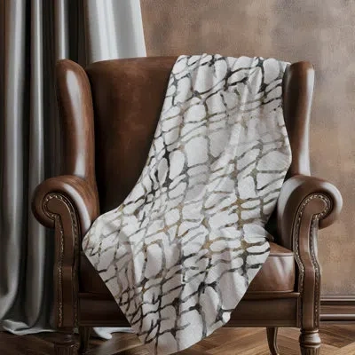 Addison Rugs Addison Machine Washable Sherpa Asb609 Organic Throw Blanket In White
