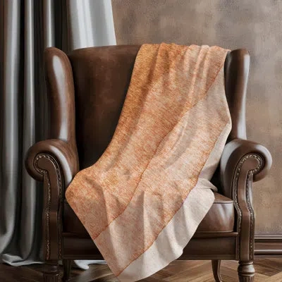 Addison Rugs Addison Machine Washable Sherpa Asb625 Ombre Throw Blanket In Brown