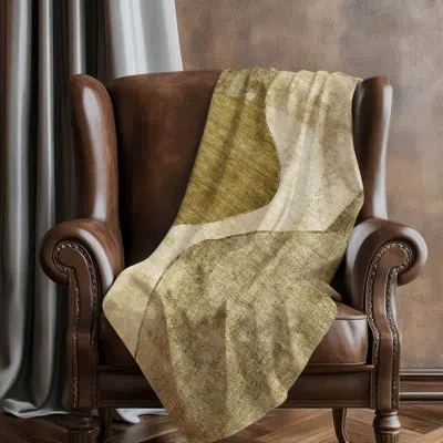 Addison Rugs Addison Machine Washable Sherpa Asb633 Art Deco Throw Blanket In Brown