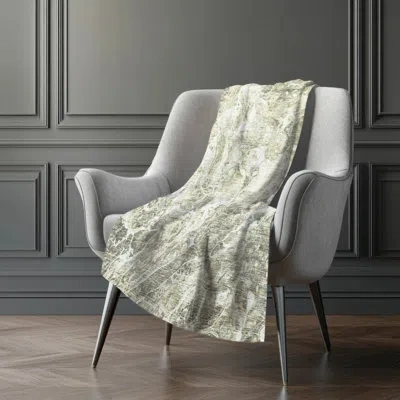 Addison Rugs Addison Machine Washable Sherpa Asb670 Abstract Throw Blanket In Green