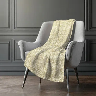 Addison Rugs Addison Machine Washable Sherpa Asb691 Floral Throw Blanket In Neutral