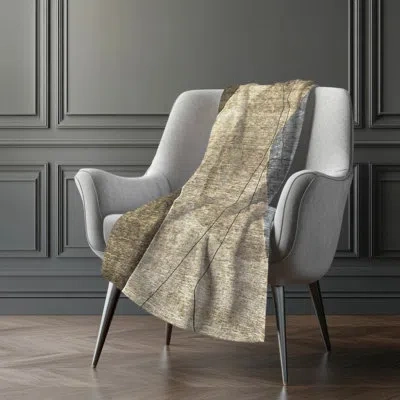 Addison Rugs Addison Machine Washable Sherpa Asb696 Modern Throw Blanket In Brown