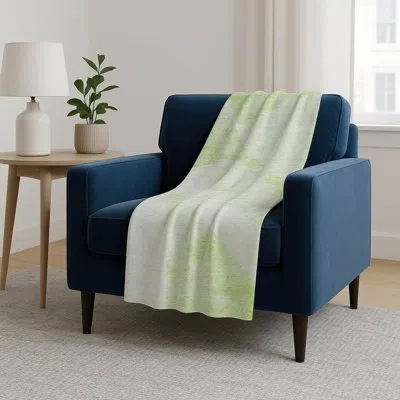Addison Rugs Addison Machine Washable Sherpa Asb770 Modern Throw Blanket In Green