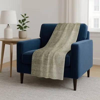 Addison Rugs Addison Machine Washable Sherpa Asb822 Modern Throw Blanket In Neutral