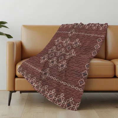 Addison Rugs Addison Machine Washable Sherpa Boho Throw Blanket In Canyon