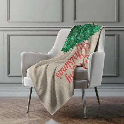 Addison Rugs Addison Machine Washable Sherpa Christmas Truck Throw Blanket In Multi