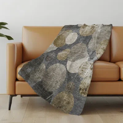 Addison Rugs Addison Machine Washable Sherpa Geometric Throw Blanket In Brown