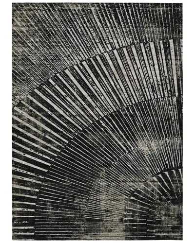 Addison Rugs Chantille Polyester Indoor/outdoor Washable Rug In Black