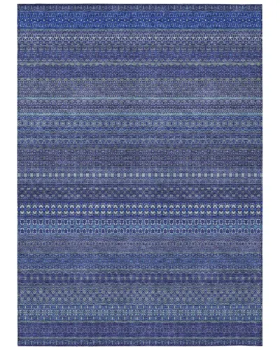 Addison Rugs Chantille Polyester Indoor/outdoor Washable Rug In Blue