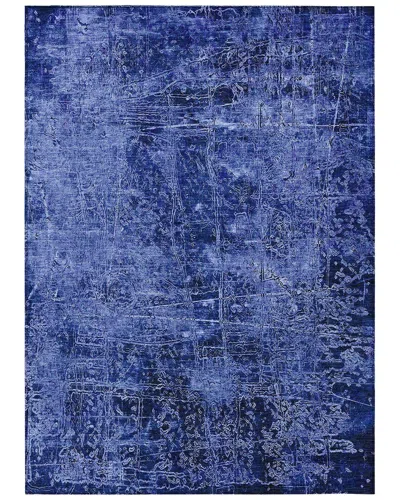 Addison Rugs Chantille Polyester Indoor/outdoor Washable Rug In Blue
