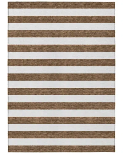 Addison Rugs Chantille Polyester Indoor/outdoor Washable Rug In Brown
