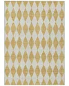 Addison Rugs Chantille Polyester Indoor/outdoor Washable Rug In Gold