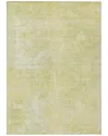 Addison Rugs Chantille Polyester Indoor/outdoor Washable Rug In Gold