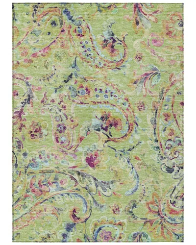 Addison Rugs Chantille Polyester Indoor/outdoor Washable Rug In Green