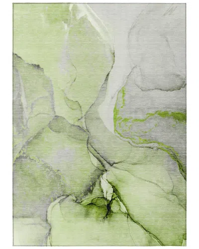 Addison Rugs Chantille Polyester Indoor/outdoor Washable Rug In Green