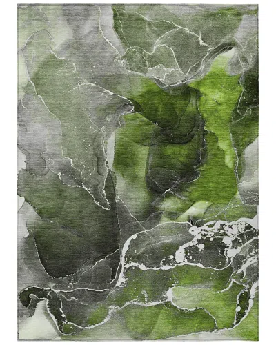 Addison Rugs Chantille Polyester Indoor/outdoor Washable Rug In Green