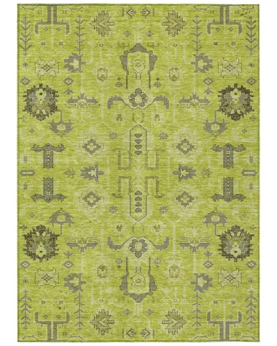 Addison Rugs Chantille Polyester Indoor/outdoor Washable Rug In Green